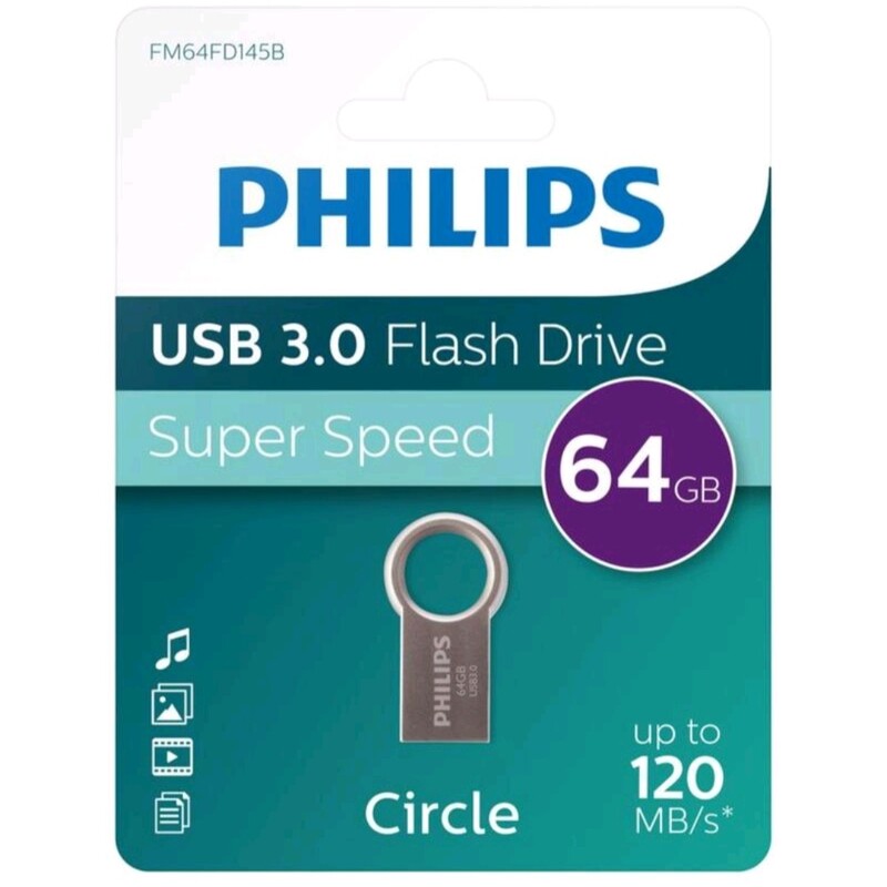 فلش مموری 64 گیگ USB3 فیلیپس Philips circle