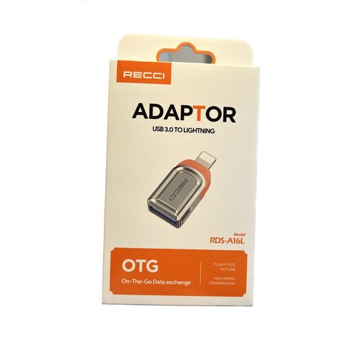 مبدل USB به لایتنینگ رسی مدل OTG RDS-A16L