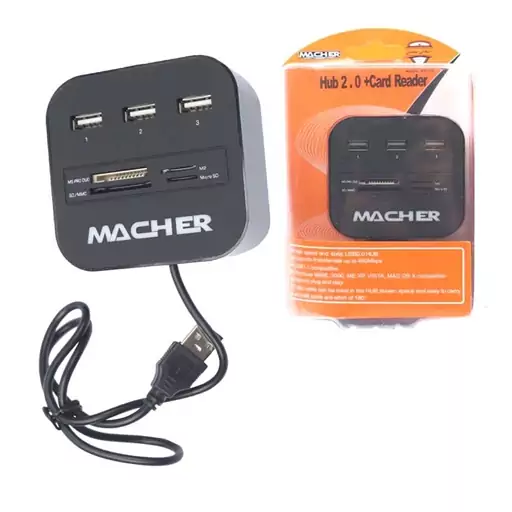 هاب و رم ریدر Macher MR-139 3port