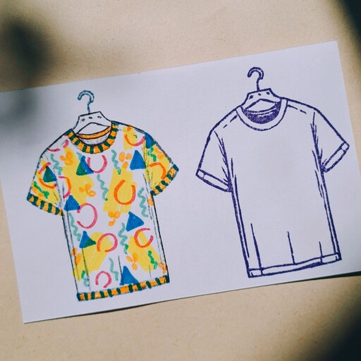 مهر لینو لباس تیشرت برای طراحی لباس و طراحی پاکت و بسته بندی و کارتن و طراحی پارچه و طراحی گیفت و تگ و لیبل لباس