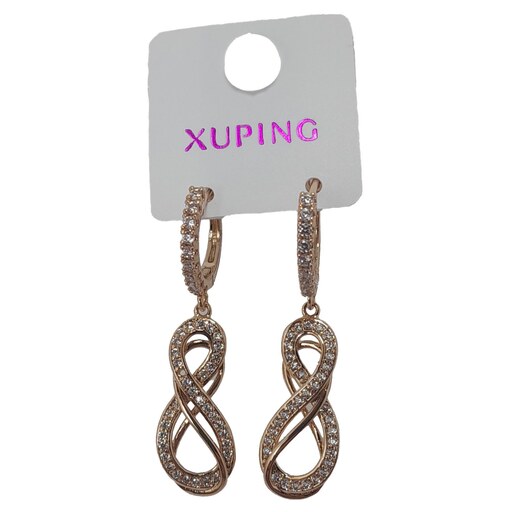 گوشواره ژوپینگ مدل بی نهایت کد Xuping-003E