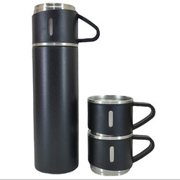 فلاسک مدل کادویی VACUUM FLASK SET گنجایش 0.5 لیتر به همراه لیوان