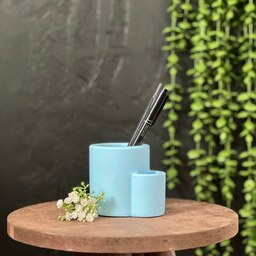 گلدان دوقلو مدل کانگورو - آبی آسمانی