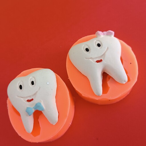 قالب سیلیکونی (مولد) دندان متناسب برای شمع و ساخت گیفت