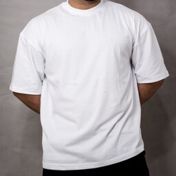تیشرت بیسیک رنگ سفید قواره لش تولید برایکا 