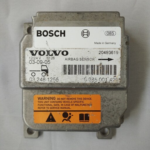 کنترل یونیت سنسور ایربگ ولوو بوش - VOLVO AIRBAG SENSOR BOSCH - 0285001429