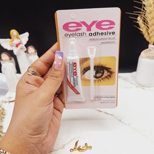 چسب مژه ضد آب بی رنگ EYE کارتن قرمز چسب مژه ضد آب 7 گرمی Eye 