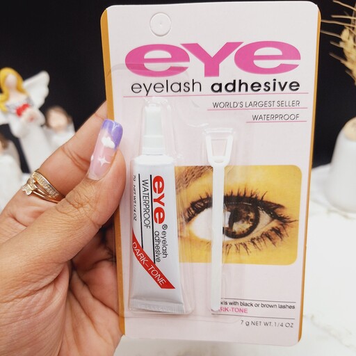 چسب مژه ضد آب بی رنگ EYE کارتن قرمز چسب مژه ضد آب 7 گرمی Eye 