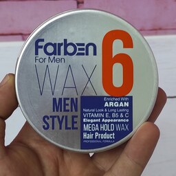 واکس مو بسیار بسیار قوی فاربن شماره 6 مدل MEGA HOLD WAX