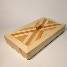 جعبه ی پذیرایی آجیل خوری تمام چوب با طراحی خاص