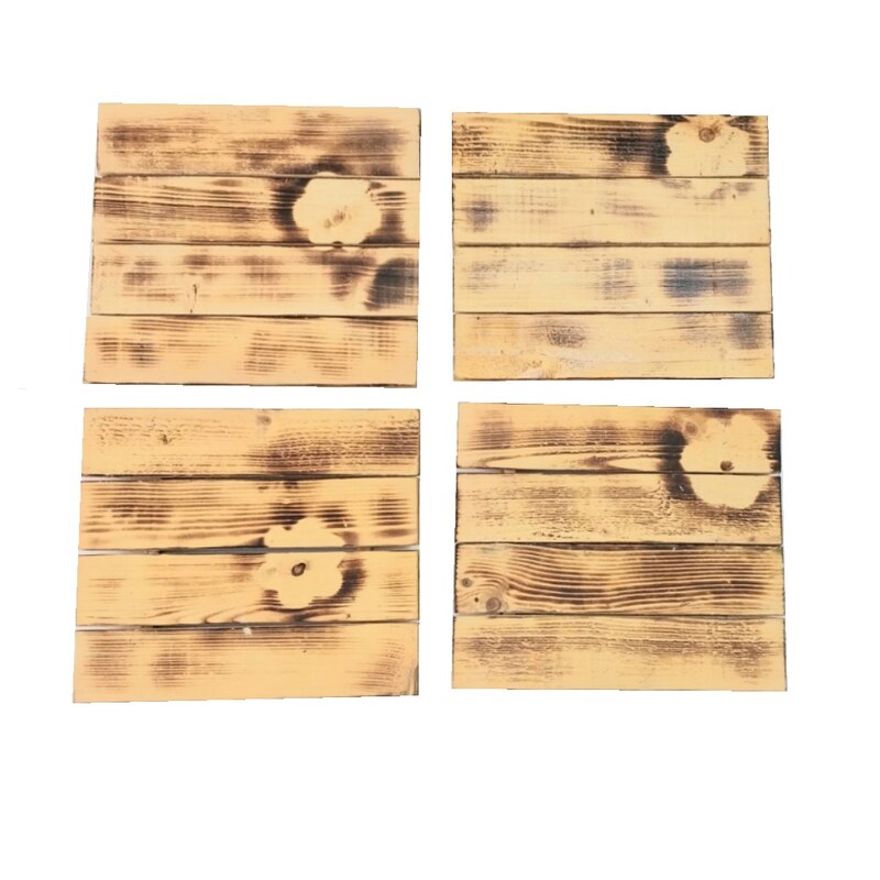 4 عدد زیر قابلمه ای چوبی