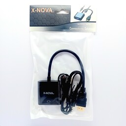 تبدیل HDMI TO VGA همراه کابل صدا ایکس نوا X-NOVA مدل X870

