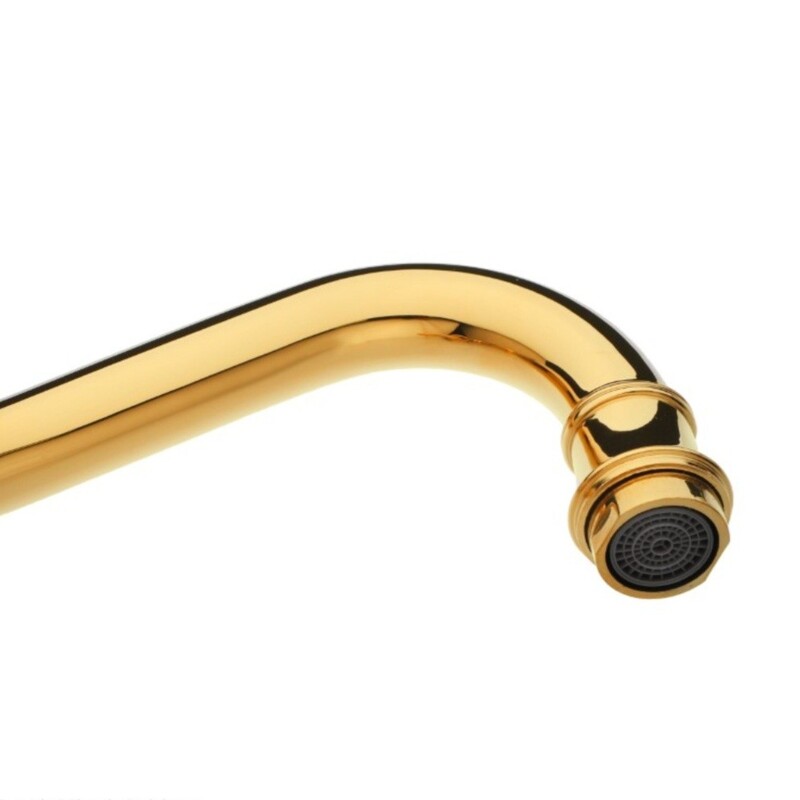 ست شیرالات رز مدل بیزانس پلاس طلایی مجموعه 6 عددی به همراه علم دوش حمام و شلنگ سرویس بهداشتی با نشان استاندارد ملی 