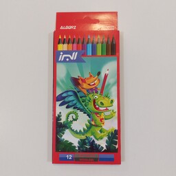 مداد 12 رنگ جعبه مقوایی پلیمری البرز آساناپخش