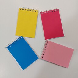 دفتر یادداشت فنری جلد طلقی رنگی آساناپخش