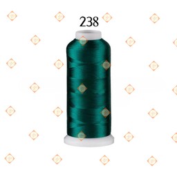 نخ گلدوزی پلی استر برند مارکفیل سبز آبی کد 238 بسته 12 عددی