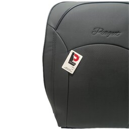روکش صندلی خودرو 207-206-رانا پلاس مدل KARBON چرم خارجی (کربن) - مشکی مغزی مشکی