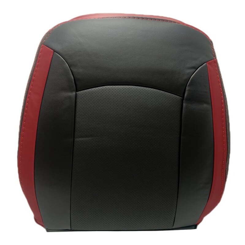 روکش صندلی خودرو تیبا1 صندلی جدید - ساینا مدل SUZANY چرم خارجی (PU) وسط سوزنی - مشکی تیکه قرمز