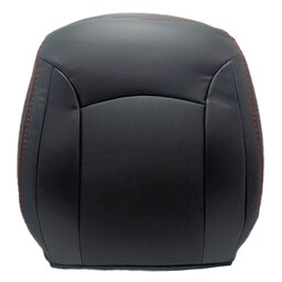 روکش صندلی خودرو ساینا - تیبا1 صندلی جدید مدل SUZANY چرم خارجی (PU) وسط سوزنی - مشکی نخ قرمز