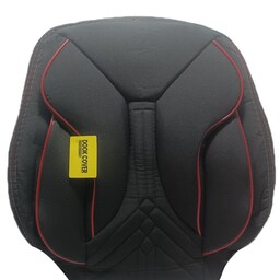 روکش صندلی خودرو پژو پارس صندلی جدید - پرشیا طرح V.I.P پارچه درجه 1 - مشکی مغزی قرمز
