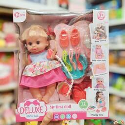 عروسک دختر اورجینال وارداتی بی بی بورن Deluxe Lovely Doll دارای 12 صدا 