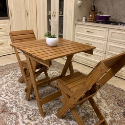 میز و صندلی ایکیا چوبی تاشو (سفارشی و ارسال رایگان )