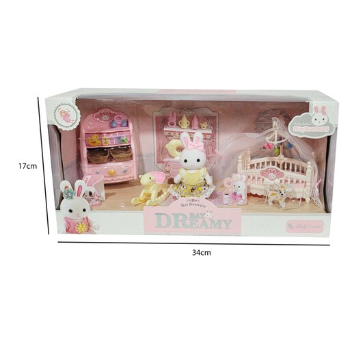 اسباب بازی خانه عروسکی و لوازم خانه خرگوشی کد 6618