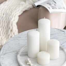 ست شمع سفید 4عددی 