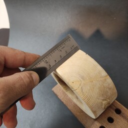 ساعت رومیزی چوبی چوب راش و روس