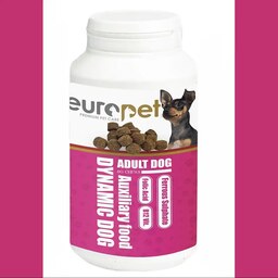 تشویقی ویتامینه سگ بالغ یوروپت سرخابی 60 عددی(ویتامین های B)