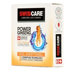 کاندوم سوئیس کر مدل Power Gensing بسته 3 عددی