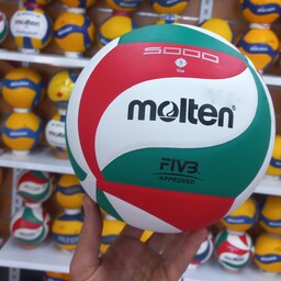 توپ والیبال مولتن 5000 نرم و مقاوم همراه با سوزنی وارسال رایگان در ارزانکده توپ کرمان 