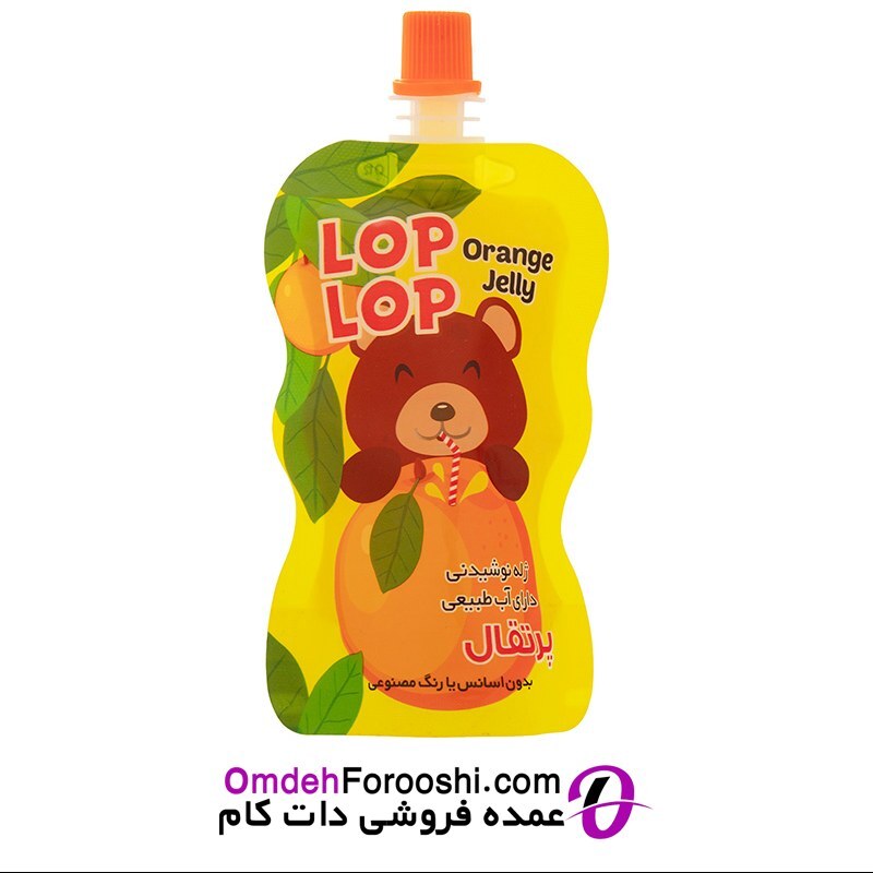 ژله نوشیدنی میوه ای لپ لپ 100 گرمی (5طعم)