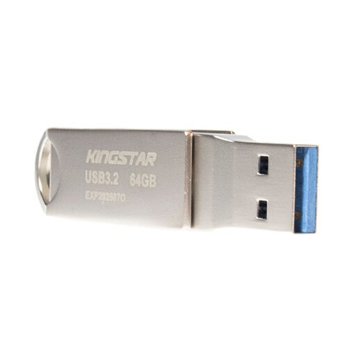 فلش 64 گیگ USB3.2 کینگ استار OTG TYPE-C مدل C60 گارانتی متین