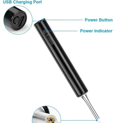 جرم گیر و گوش پاک کن برند BEBIRD مدل C3 ، ابزار آندوسکوپی با دوربین و نور، مجهز به 6 چراغ LED و 4 عدد گوش پاک کن