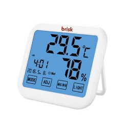 دماسنج و رطوبت سنج دیجیتالی با سنسور بیرونی بریسک مدل Brisk HT33