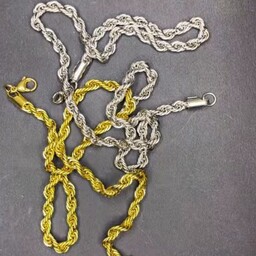 زنجیر طنابی مردانه(در دو رنگ)