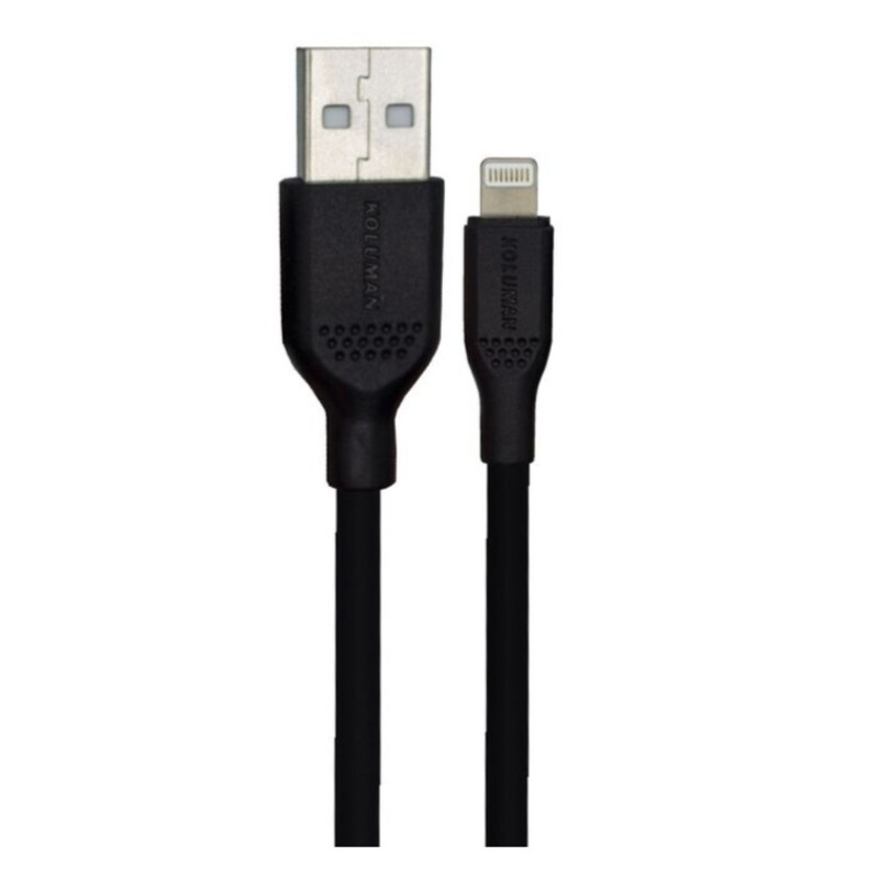 کابل تبدیل USB به لایتنینگ کلومن مدل KD - 02 طول 1 متر مشکی 7 روز تضمین بازگشت کالا