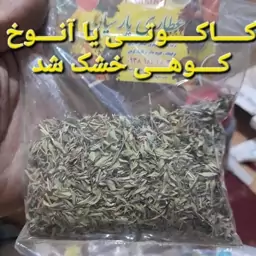 آویشن کوهی یا کاکوتی یا آنوخ کوهی خشک در بسته بندی بهداشتی 75گرم از  رشته کوه های مسجد سلیمان باطمع وعطر