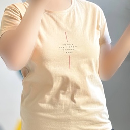 تیشرت نخ پنبه زنانه چاپ نوشته فری سایز 38 تا 42 دارای رنگبندی