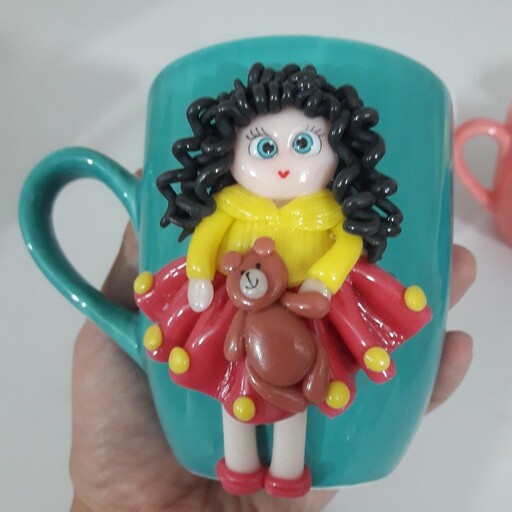 لیوان سرامیکی ( ماگ)فانتزی عروسکی