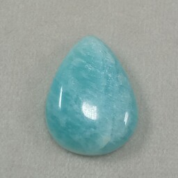 سنگ امازونیت معدنی تراش اشکی بسیار زیبا رنگ ابی اسمانی 