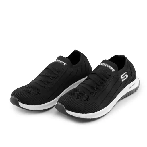 44518  کفش اسپرت Skechers مردانه مشکی بندی دارای 3 رنگبندی سایز 41 تا 45