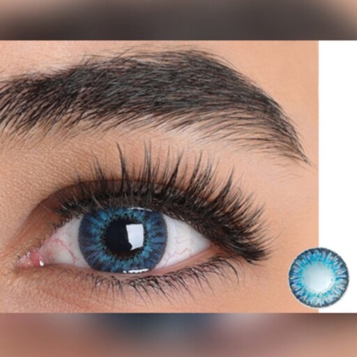 لنز چشم آبی برلیان دوردار فصلی ایراپتیکس (Airoptix)