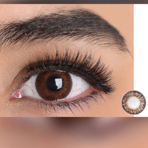 لنز چشم قهوه ای(عسلی تیره) فصلی ایراپتیکس (Airoptix)