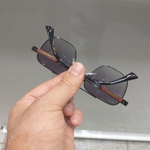 عینک آفتابی مردانه مارک کارتیر طرح دسته چوب کد 88030(رنگ مشکی)