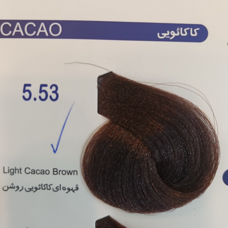 رنگ ادگارد قهوه ایی کاکائویی روشن5.53 حجم 120 میل