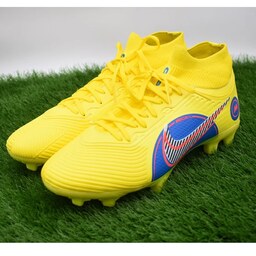 کفش فوتبال نایک رنگ زرد  C-7445 کتونی استوک جورابی ساقدار  (ارسال رایگان)