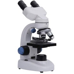 میکروسکوپ دو چشمی فلزی 1000X با لنز آکرومات و کیف حمل