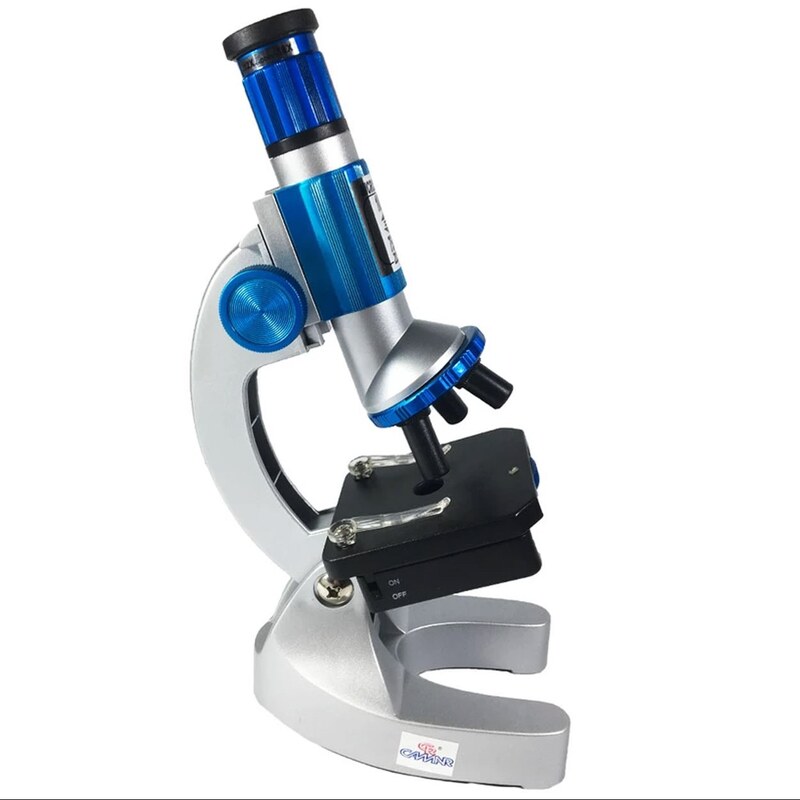 میکروسکوپ دانش آموزی زیستی 1500برابر فلزی با ست تشریحات